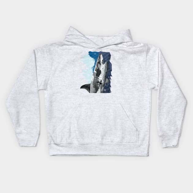 Shark Kids Hoodie by Crazyartsale